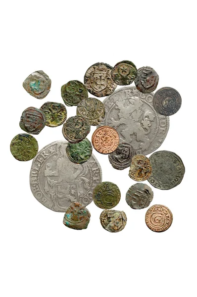 Mittelalterliche Münzen — Stockfoto