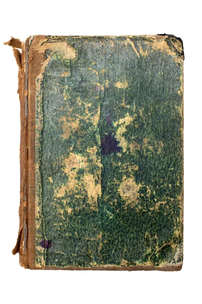 Обкладинка старої зеленої книги — стокове фото