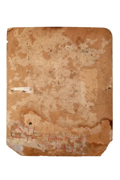 Старый желтый лист бумаги — стоковое фото