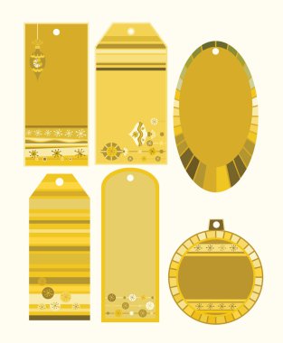 Yellow bookmarks clipart