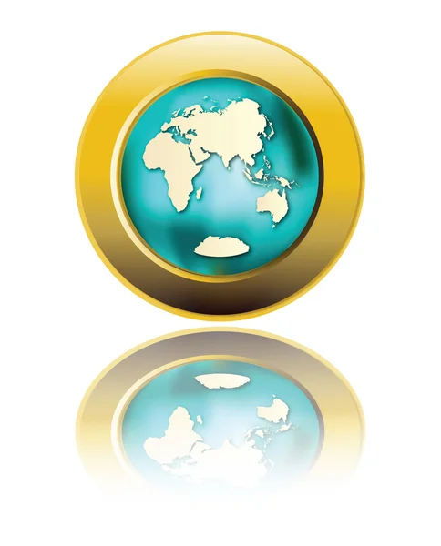 Globe szimbólum. Vektoros illusztráció — Stock Vector