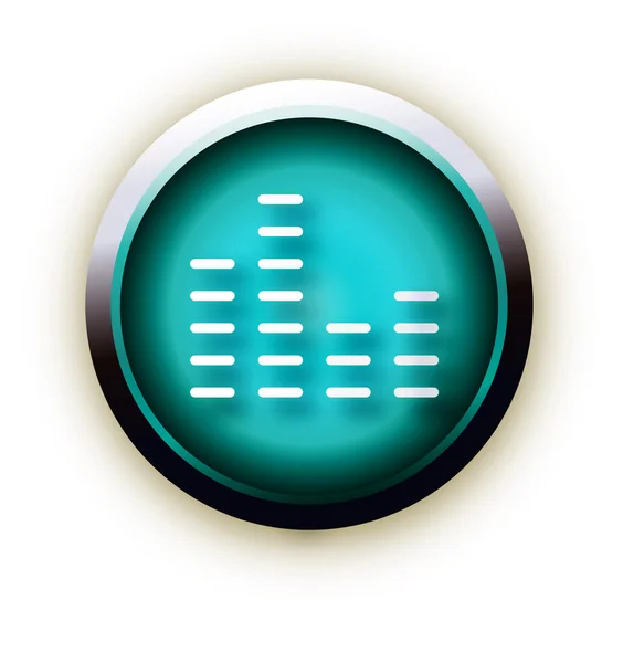 Μπλε κουμπί διάνυσμα — Διανυσματικό Αρχείο