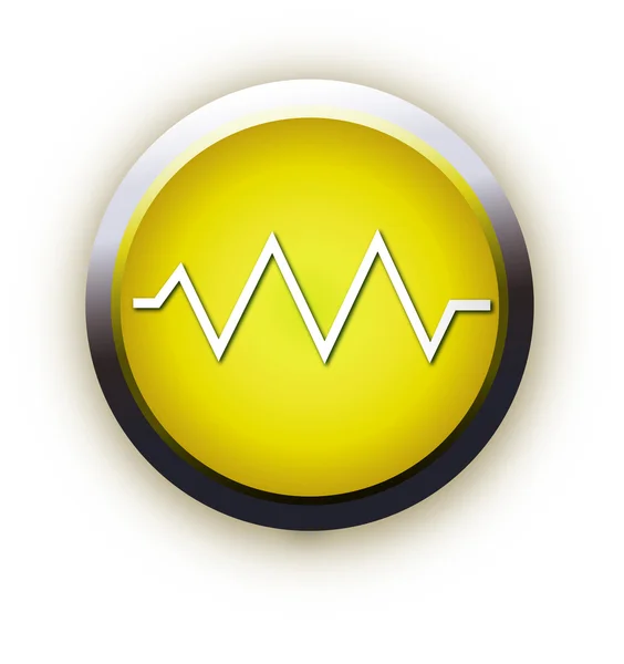 Button pulse — Stock Vector
