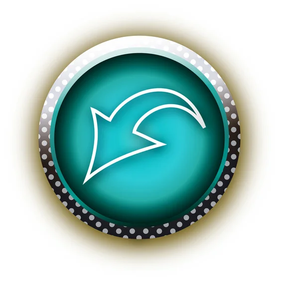 Vecteur bouton bleu — Image vectorielle