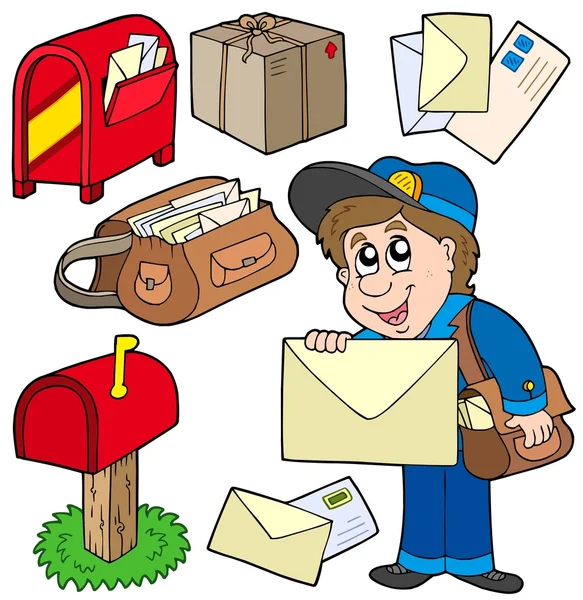 Coleta de correio — Vetor de Stock