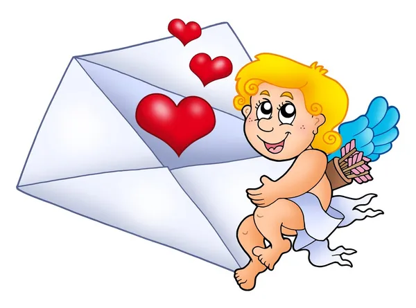 Cupid bedrijf envelop 1 — Stockfoto