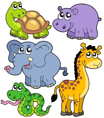 African animals collection 4 clipart