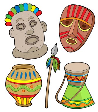 African tribal collection clipart