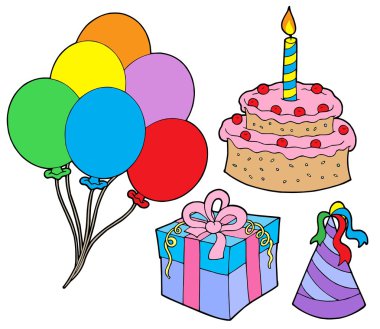 Birthday party collection clipart