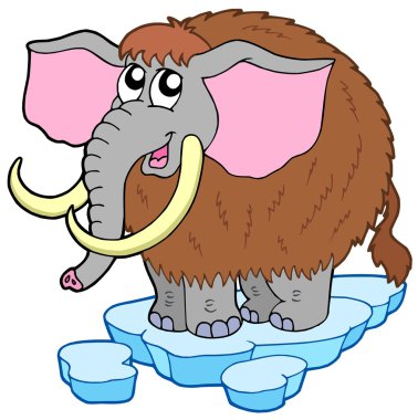 Cartoon mammoth clipart