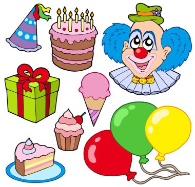 Collection of party images clipart