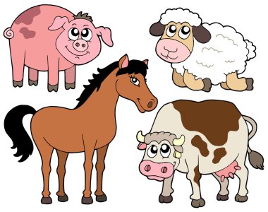 Country animals collection 2 clipart