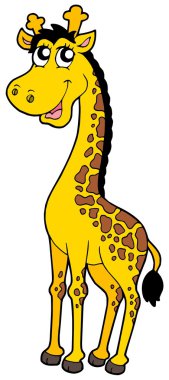 Cute cartoon giraffe clipart