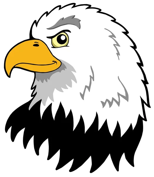 Cabeza de águila americana — Vector de stock