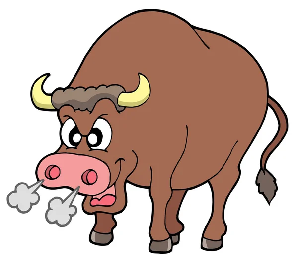 Розлючений бик — стоковий вектор