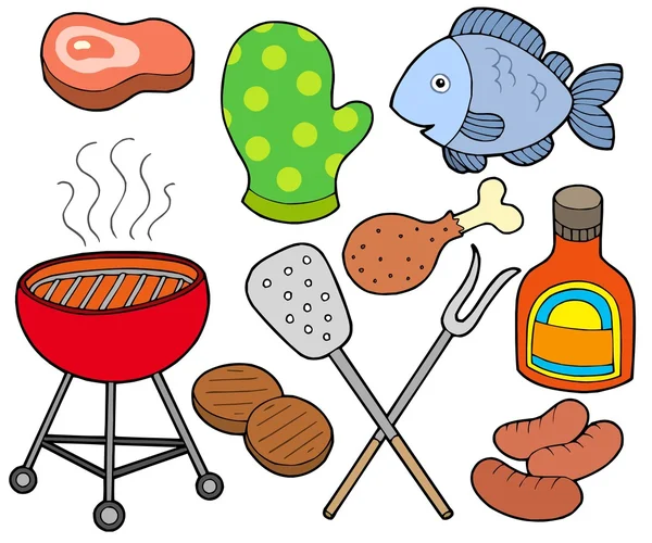 Barbecue-collectie — Stockvector