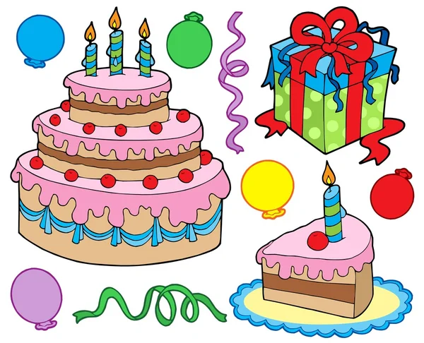 Birthday party collection 1b — Stock Vector