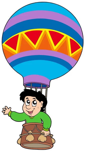 Αγόρι στο μπαλόνι — Διανυσματικό Αρχείο
