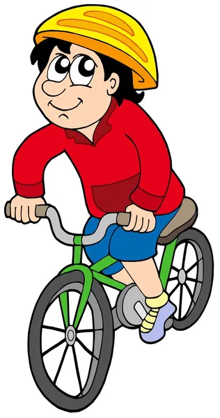 Kreslený cyklista — Stockový vektor