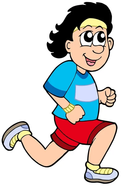 Τρέχοντας άνδρα καρτούν — Διανυσματικό Αρχείο