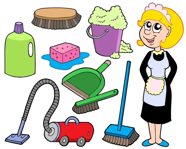 Cleaning collection 1 — Stock Vector