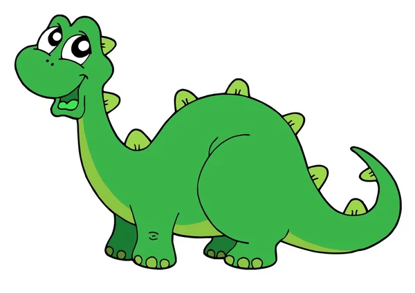 Sevimli dinozor vektör çizim — Stok Vektör