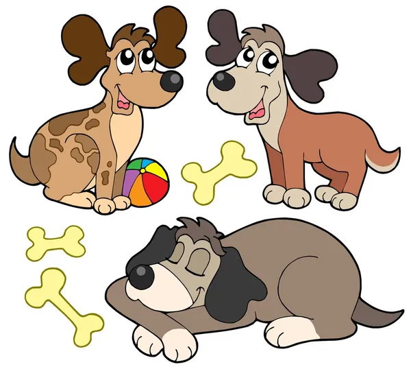 Roztomilý psů kolekce — Stockový vektor