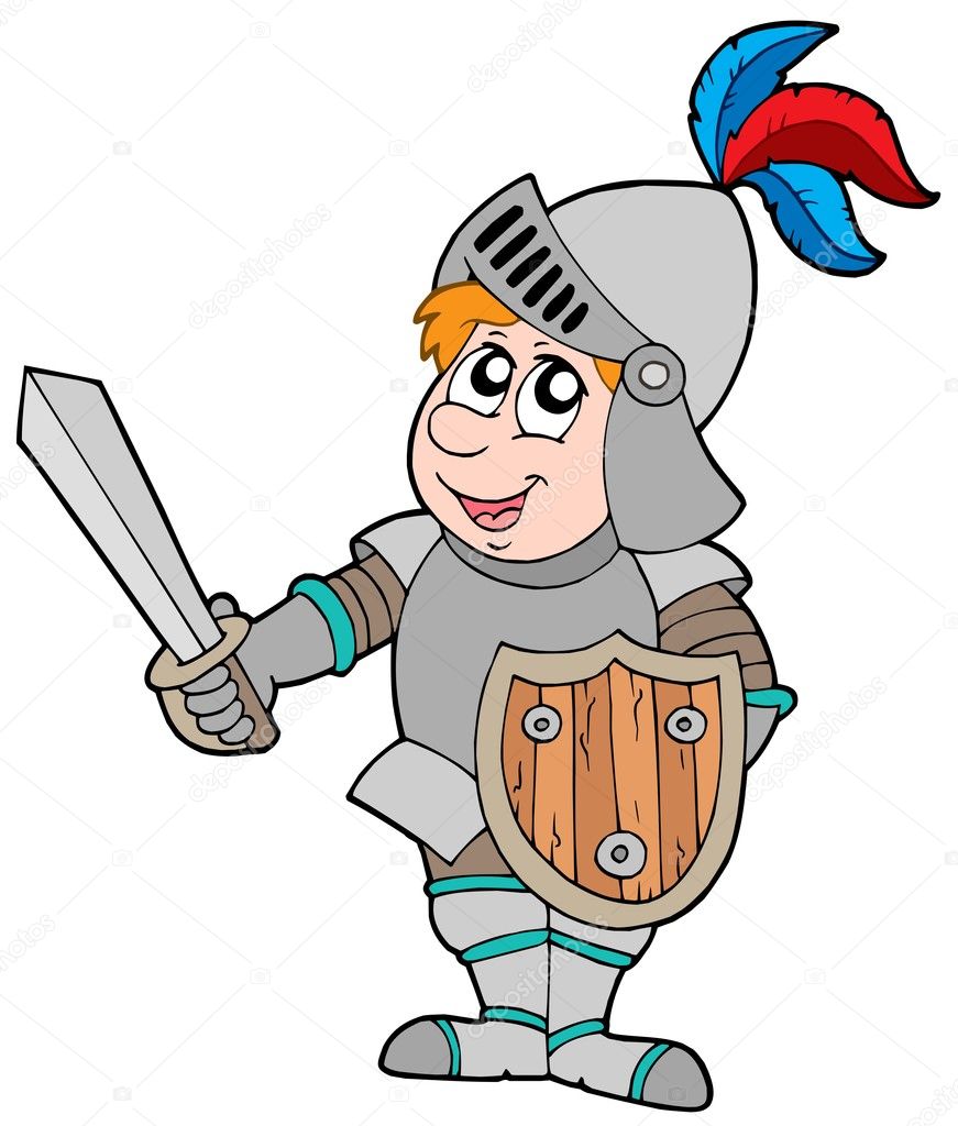 Cartoon knight — Stock Vector © clairev #2148022