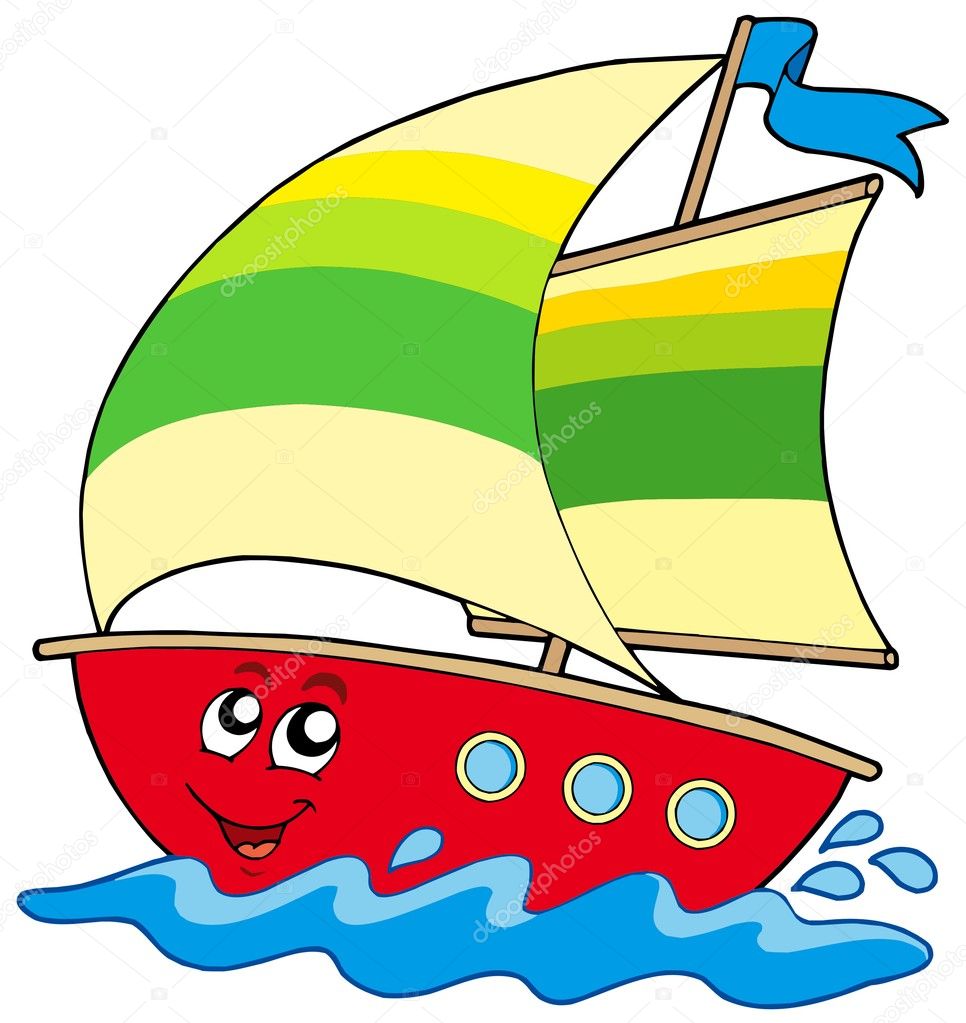Cartoon sailboat Stock Vector Image by ©clairev #2148108
