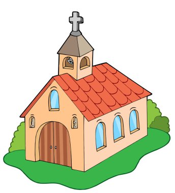 European style church clipart