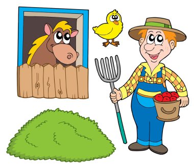 Farmer collection clipart