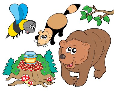 Forest animals collection 2 clipart