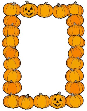 Frame from pumpkins clipart