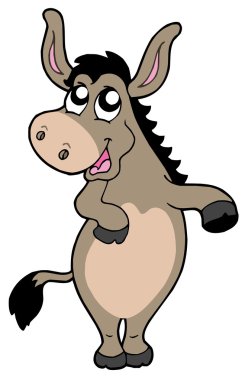 Funny donkey clipart