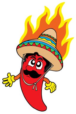 Hot Mexican chilli clipart