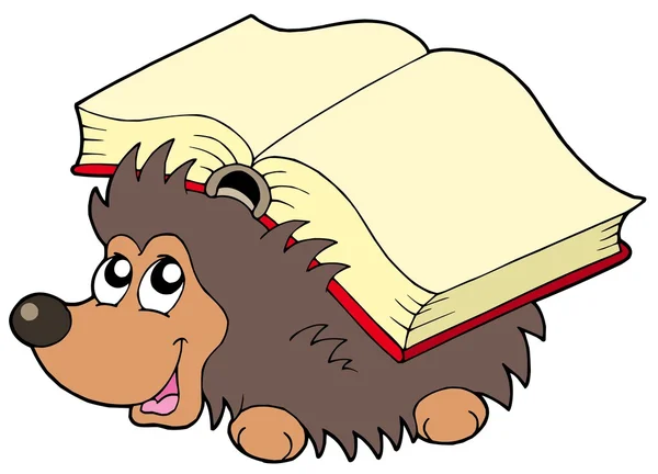 hedgehog with book — 图库矢量图片 #2201970