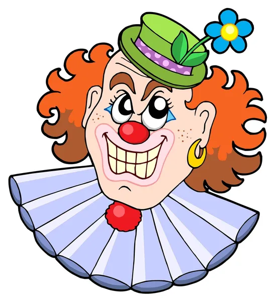Tête de clowns diaboliques — Image vectorielle