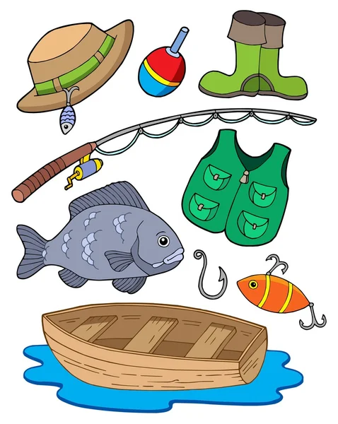 Rybářské vybavení — Stockový vektor