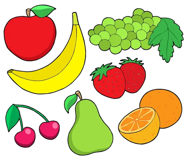 Fruit collection 1 — Stock Vector