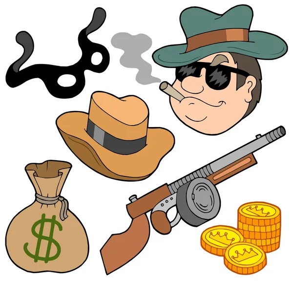 Gangster collection — Stock Vector
