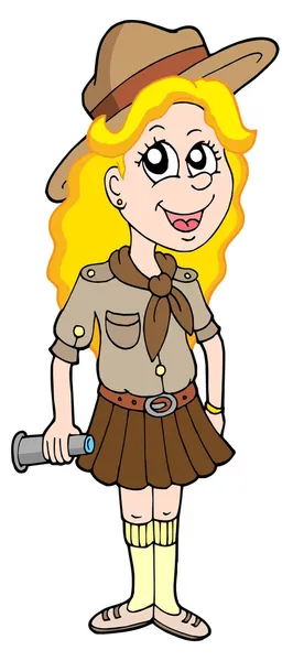 Girl scout — Stock Vector