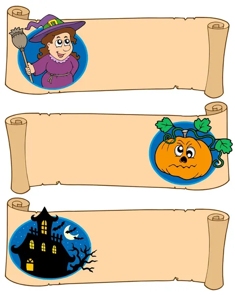 Halloween bannery kolekce 5 — Stockový vektor
