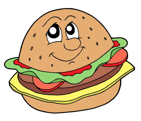 Hamburger vektör çizim — Stok Vektör