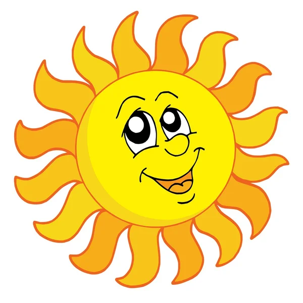 Ilustración del vector Happy Sun — Archivo Imágenes Vectoriales