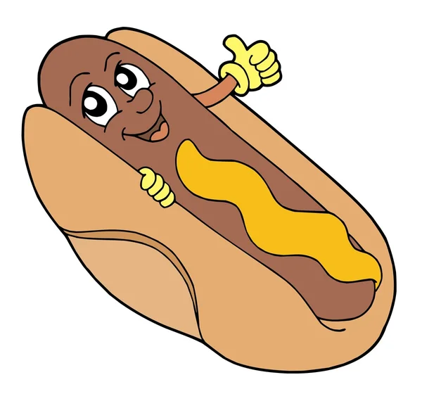 Illustrazione vettoriale hot dog — Vettoriale Stock