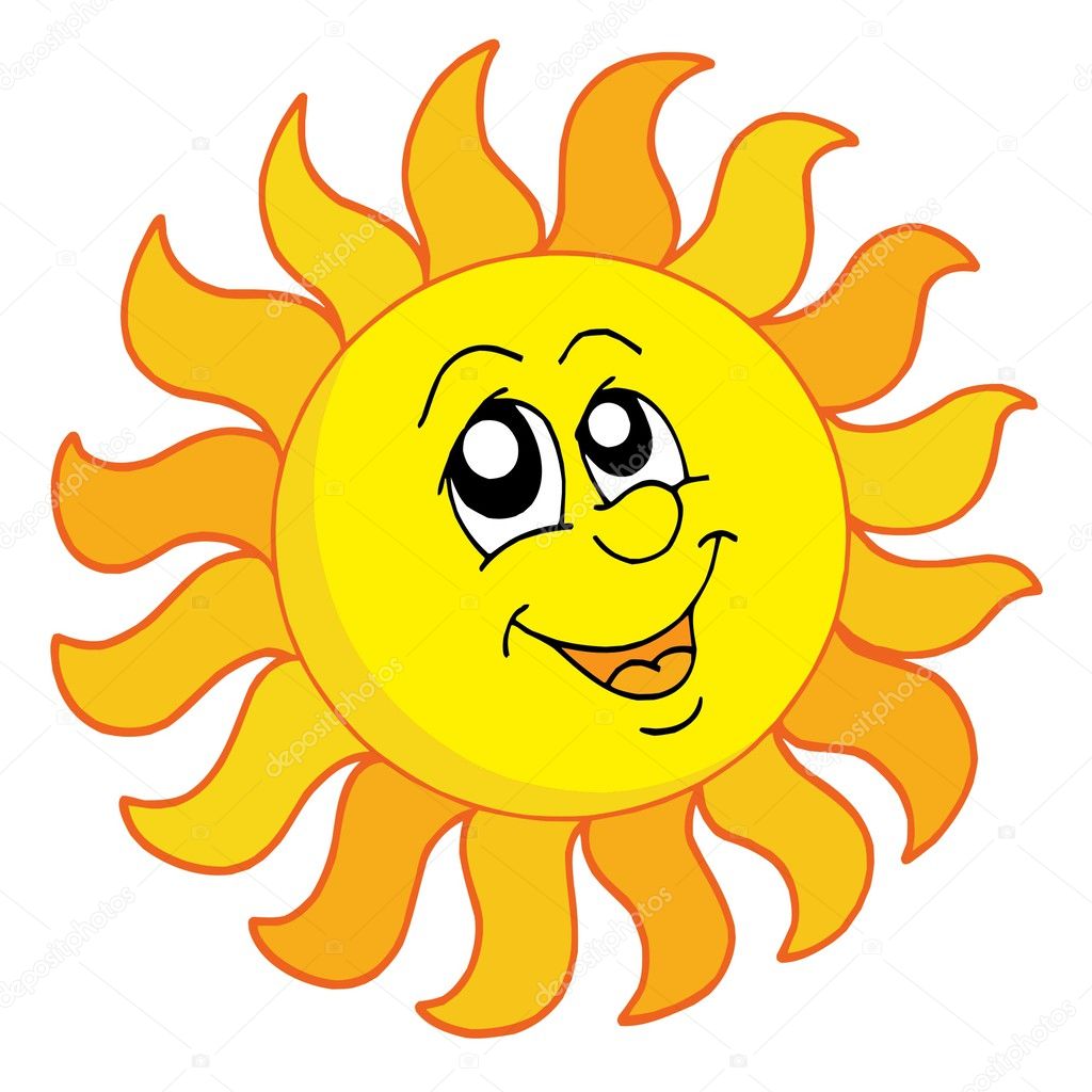 Happy Sun vector illustration Stock Vector Image by ©clairev #2201943