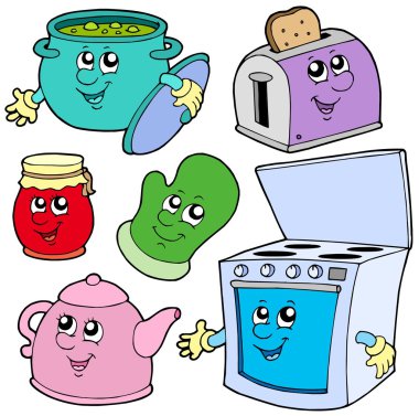 Kitchen cartoons clipart