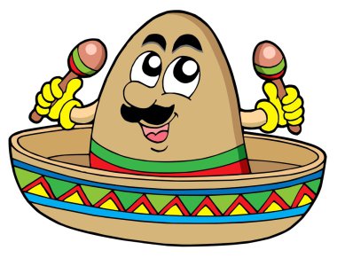 Mexican sombrero clipart