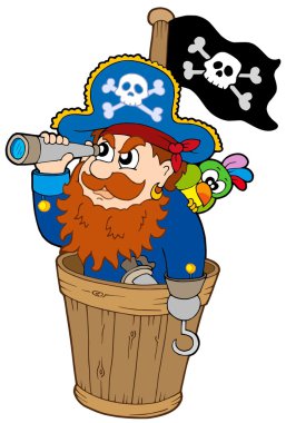 Pirate at dog watch clipart