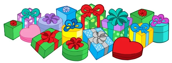 Lots of gifts — Stock Vector